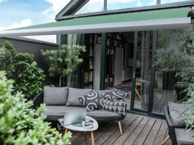 JEAREY Terrassenschirm Ersatzdach Für 8 Rippen – 2,7 M Durchmesser, Wasser- & UV-beständig
